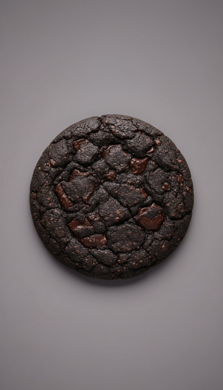 XL Cookie mit dunklem Asphaltkakao
